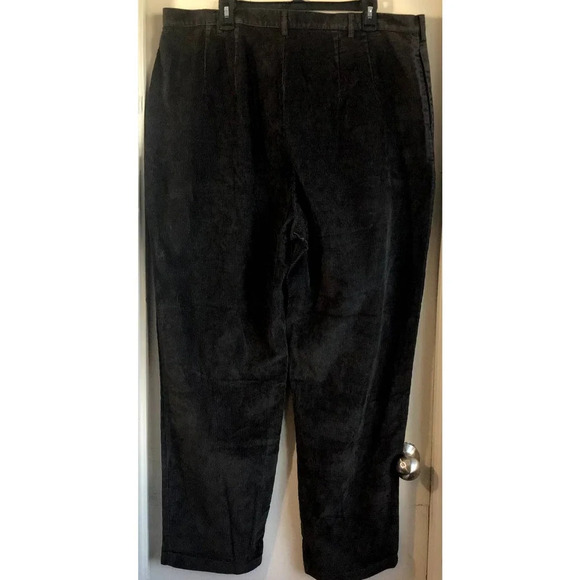 Lands’ End Womens 22W Carbo Brown Corduroy Straight leg Pants - Picture 2 of 10